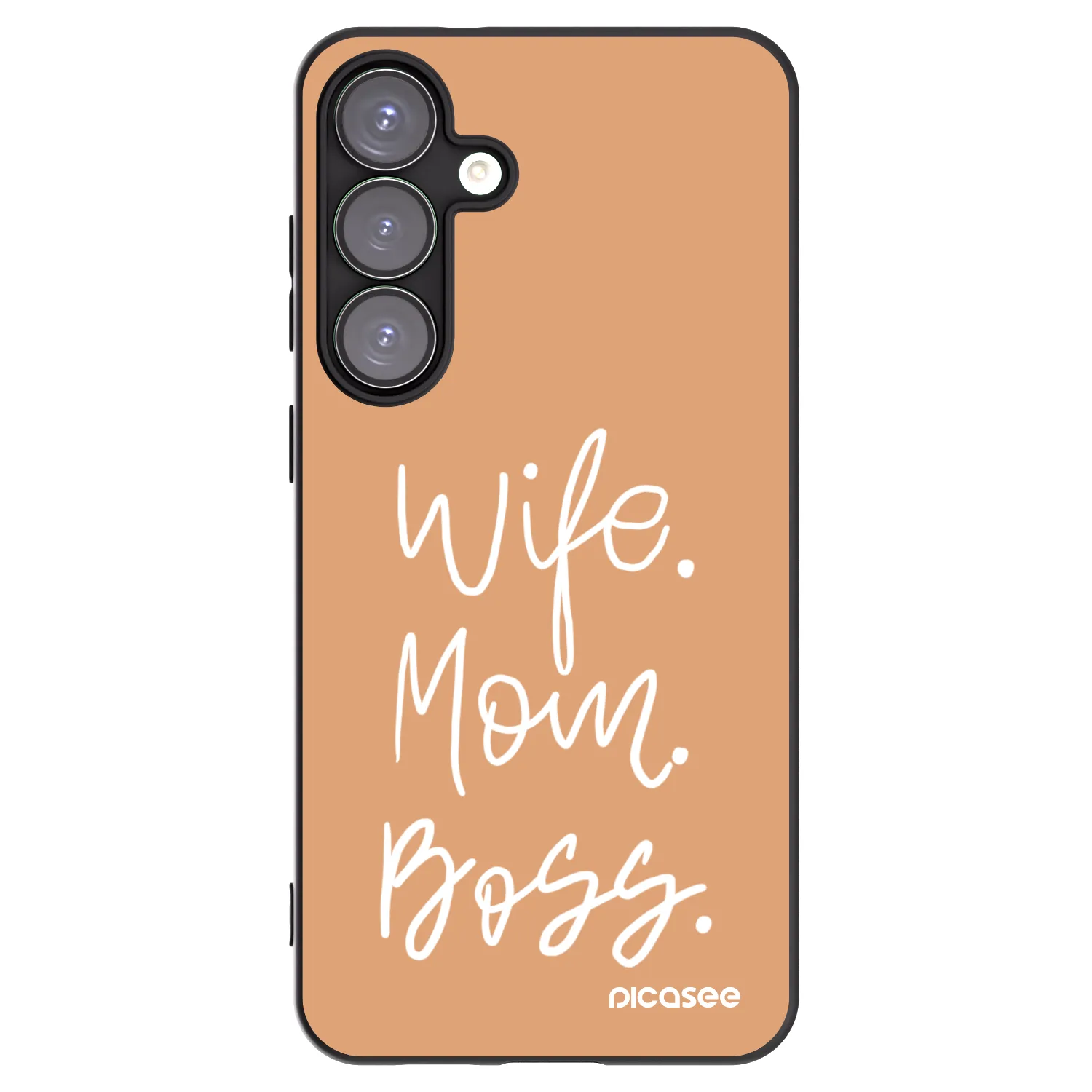 Picasee silikónový čierny obal pre Samsung Galaxy S25+ 5G - Boss Mama