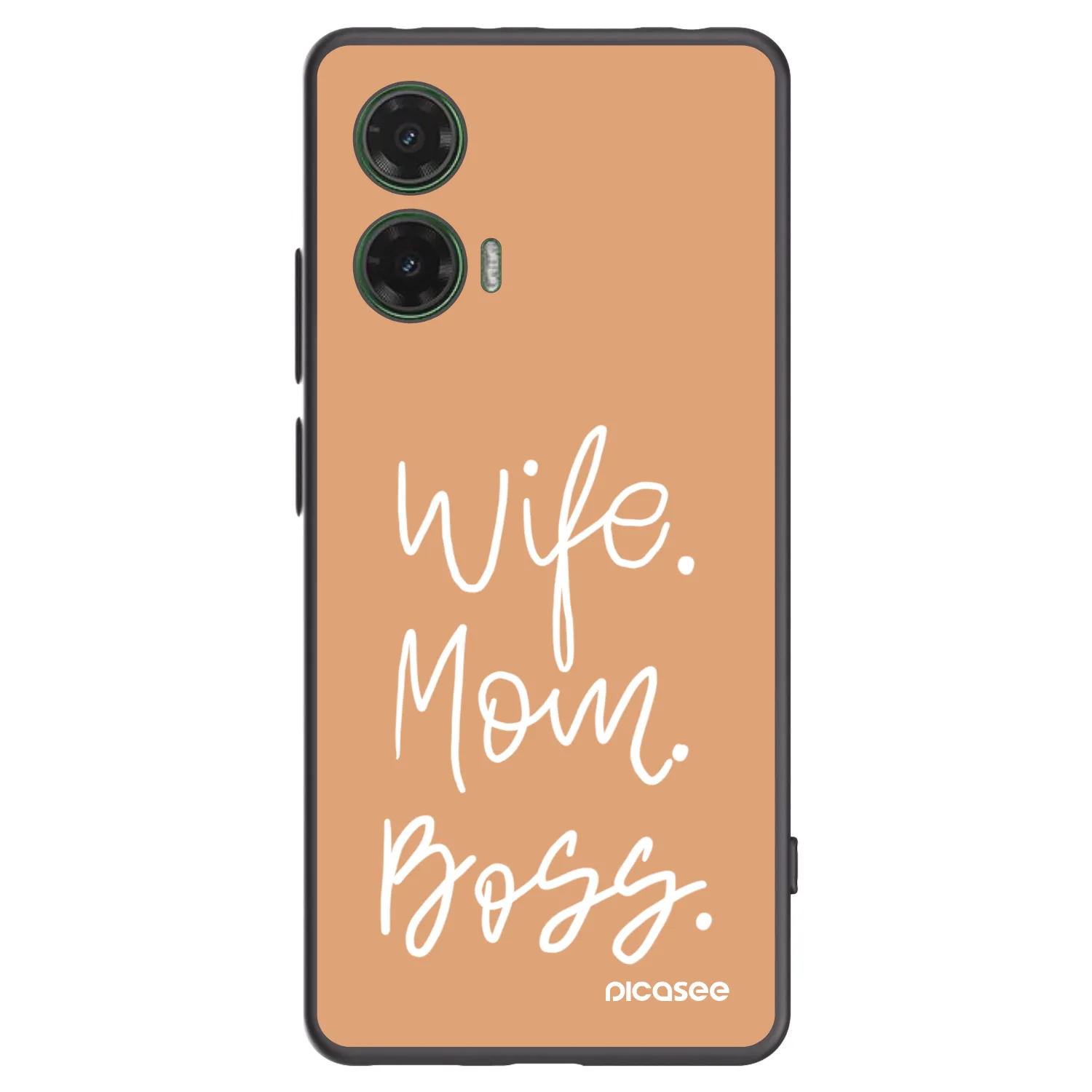 Picasee silikónový čierny obal pre Motorola Moto G35 5G - Boss Mama