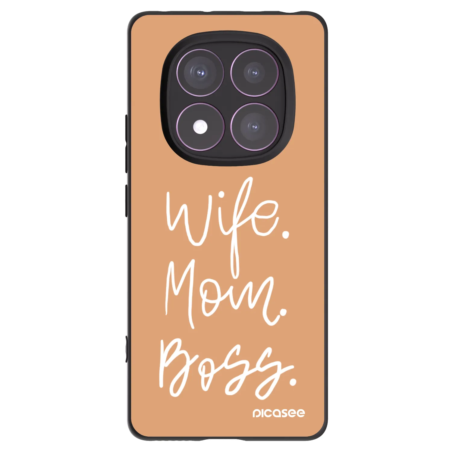Picasee silikónový čierny obal pre Xiaomi Redmi Note 14 Pro 4G - Boss Mama