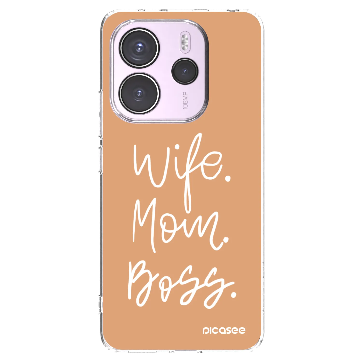 Picasee silikónový prehľadný obal pre Xiaomi Redmi Note 14 4G - Boss Mama