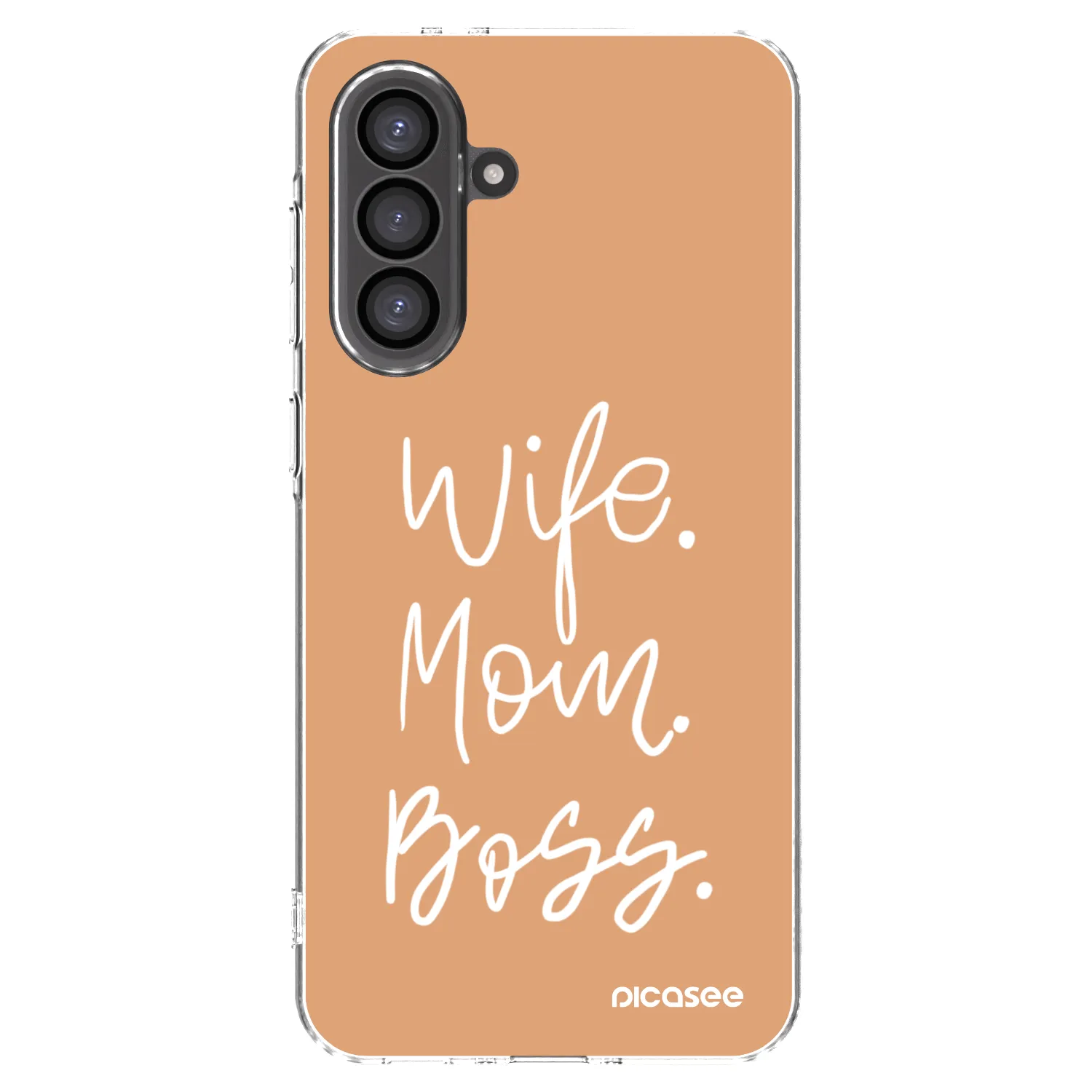 Picasee silikónový prehľadný obal pre Samsung Galaxy A56 5G A566B - Boss Mama