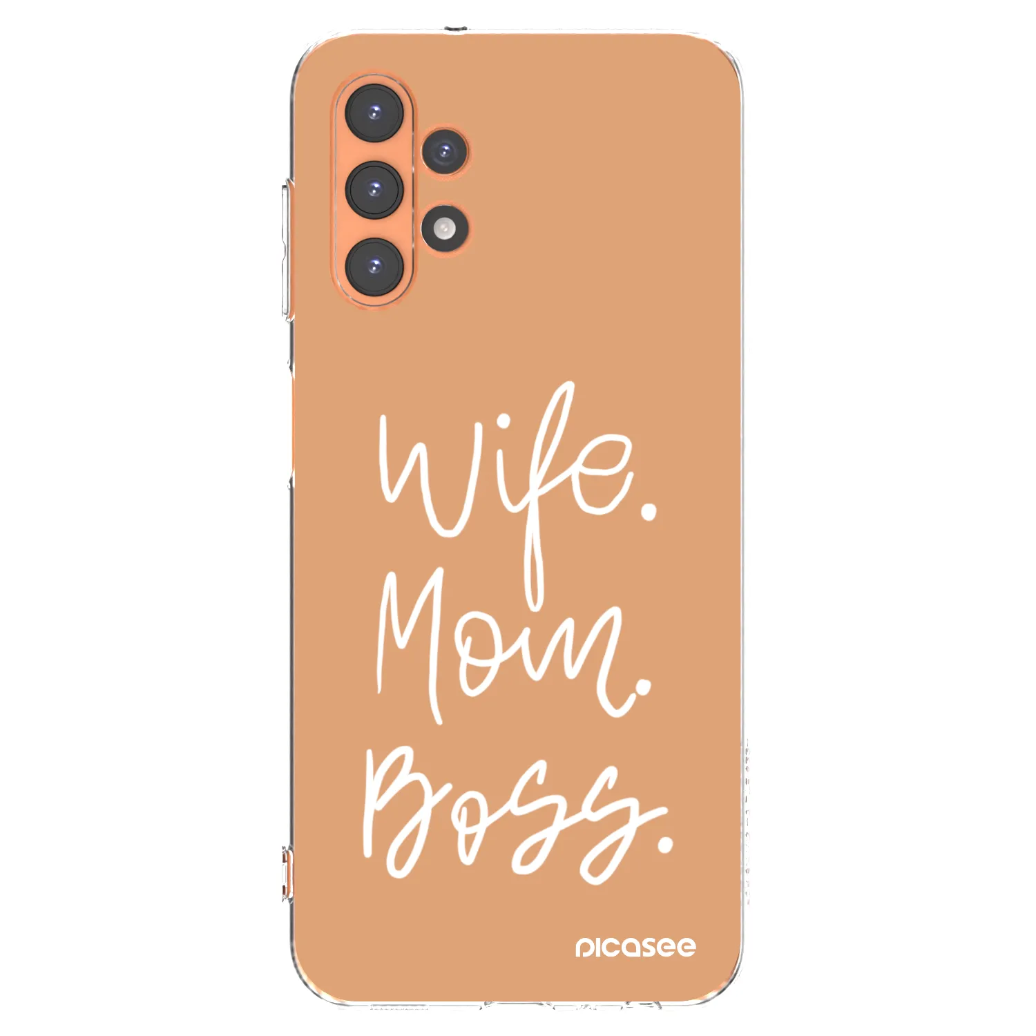 Picasee silikónový prehľadný obal pre Samsung Galaxy A13 5G - Boss Mama