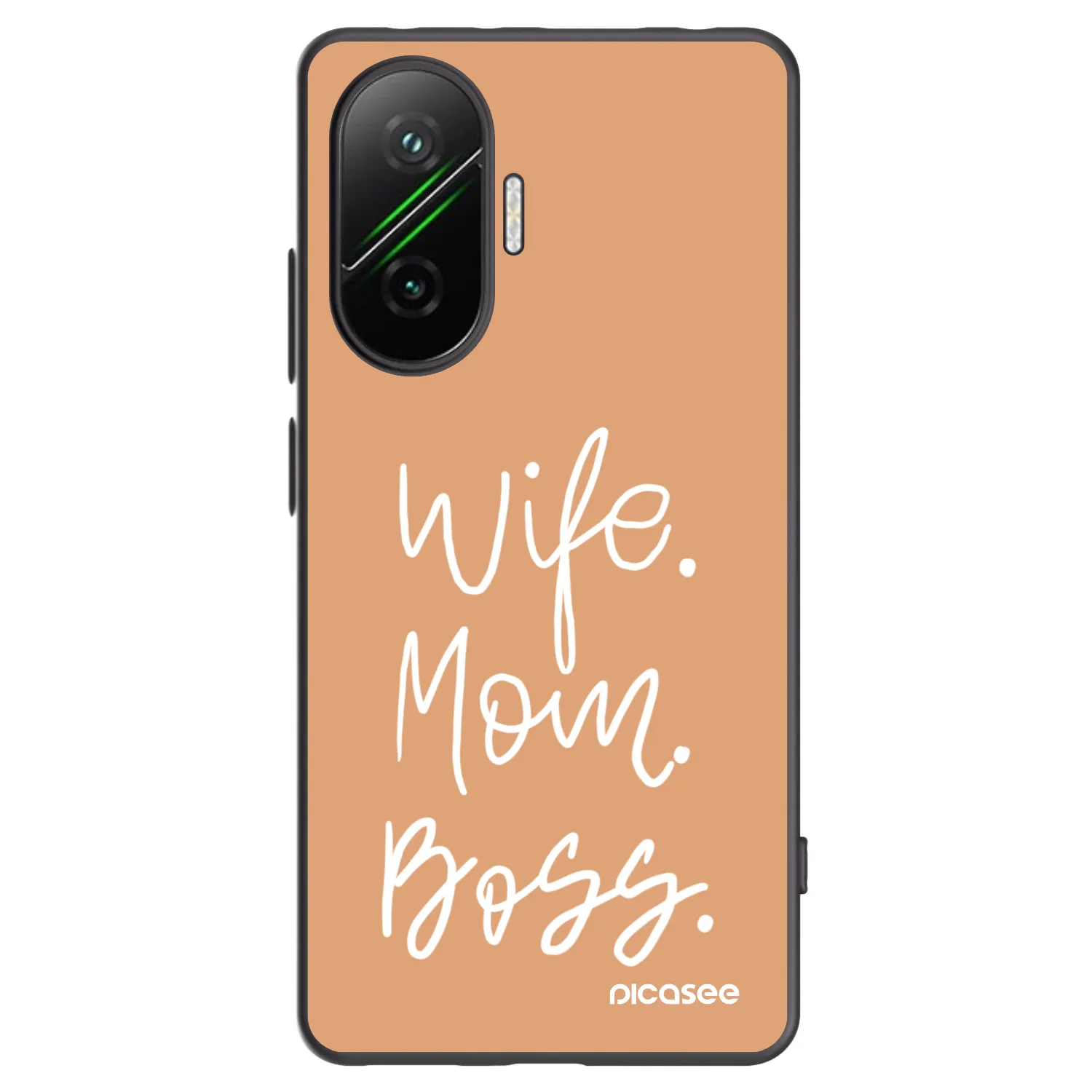 Silikónový čierny obal pre Xiaomi Poco F7 5G - Boss Mama