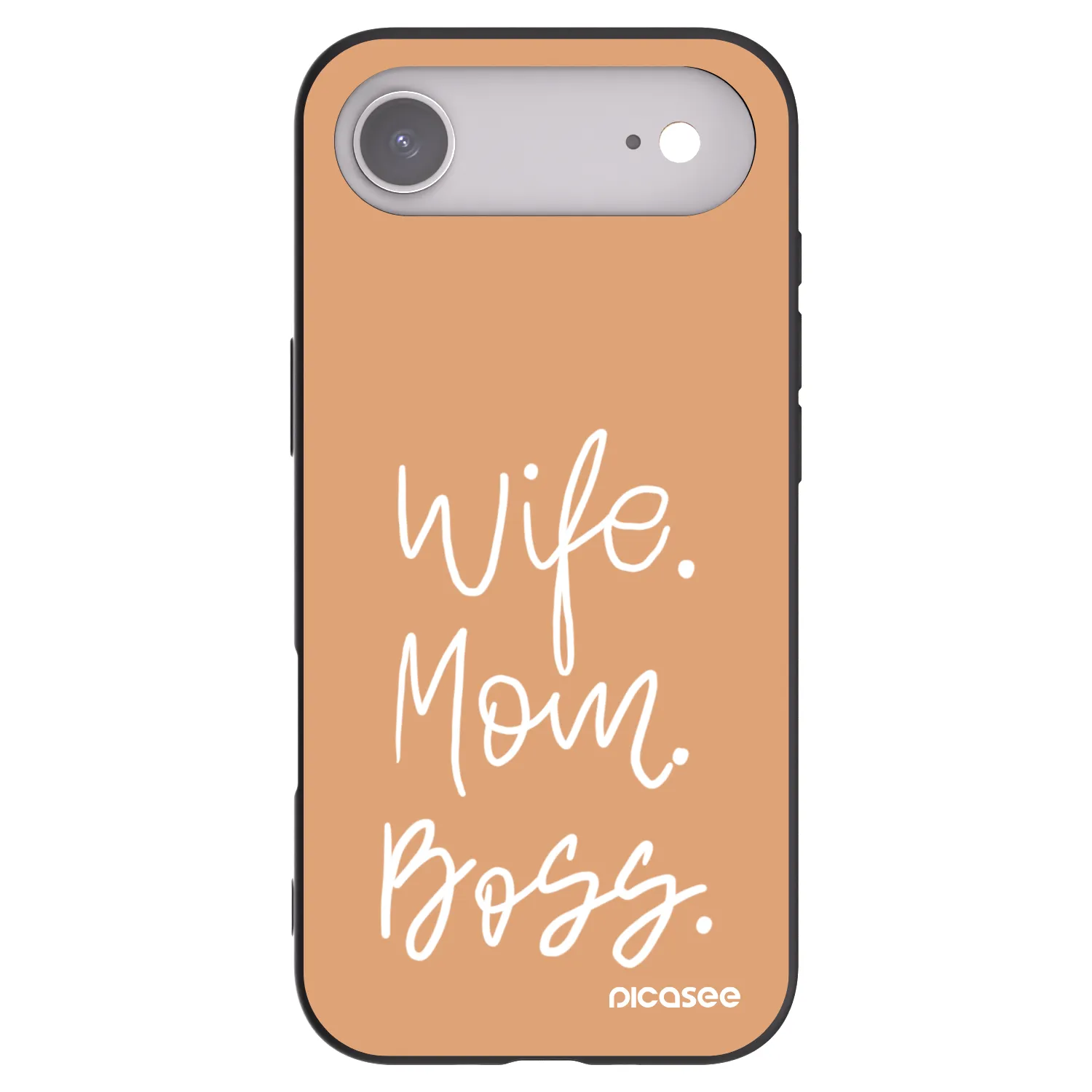 Picasee silikónový čierny obal pre Apple iPhone Air - Boss Mama