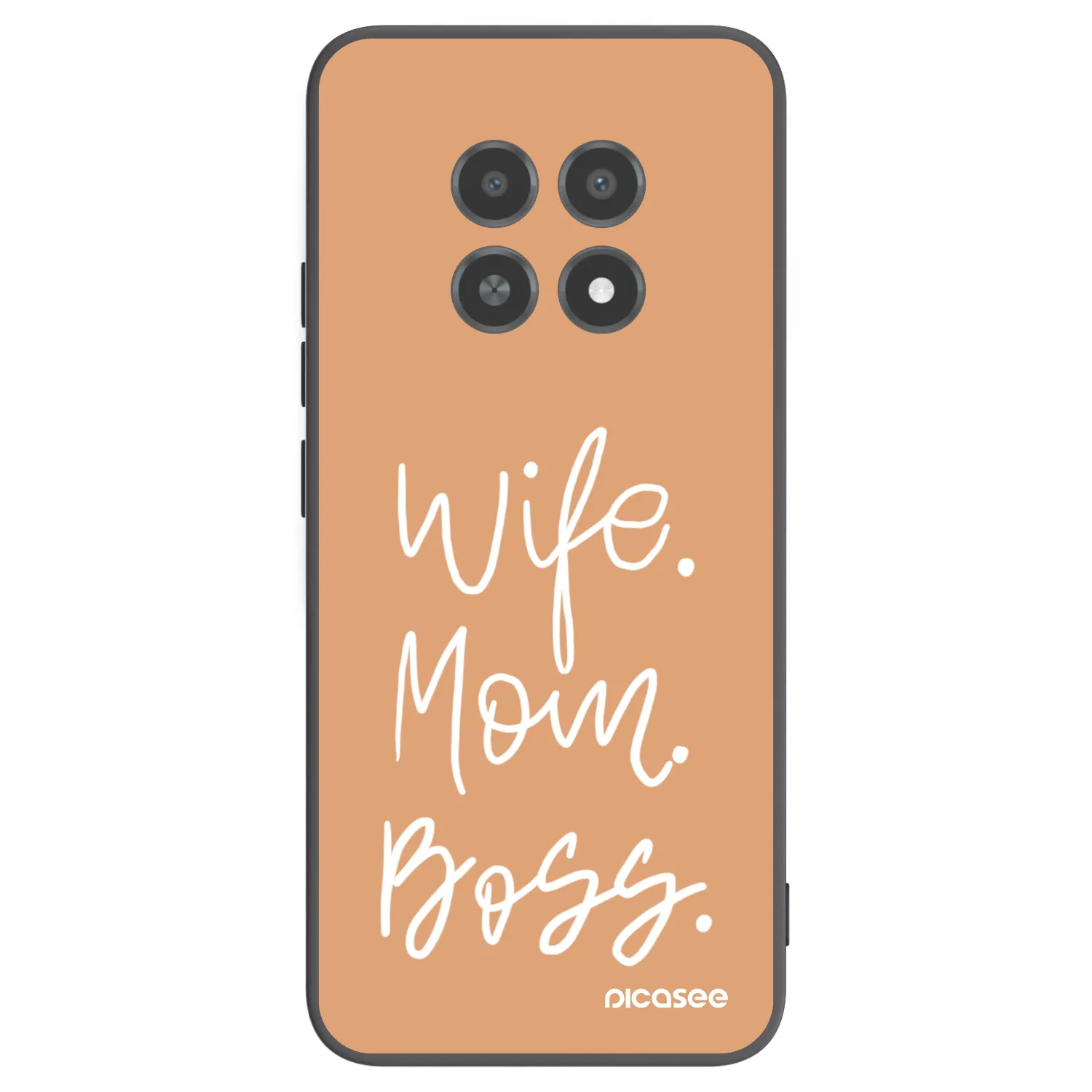 Picasee silikónový čierny obal pre Realme 12X - Boss Mama