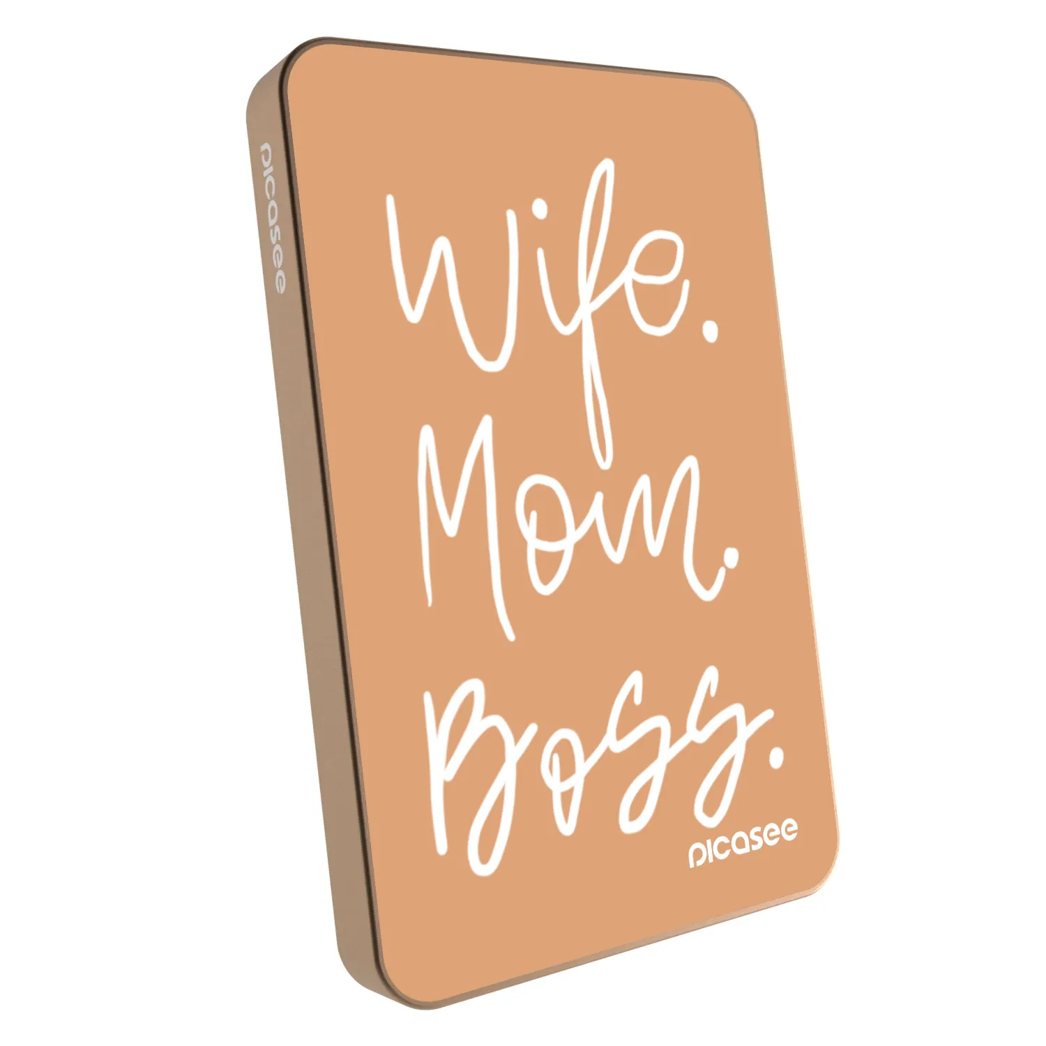 Picasee Powerbanka s MagSafe 5 000 mAh Zlatá - Boss Mama