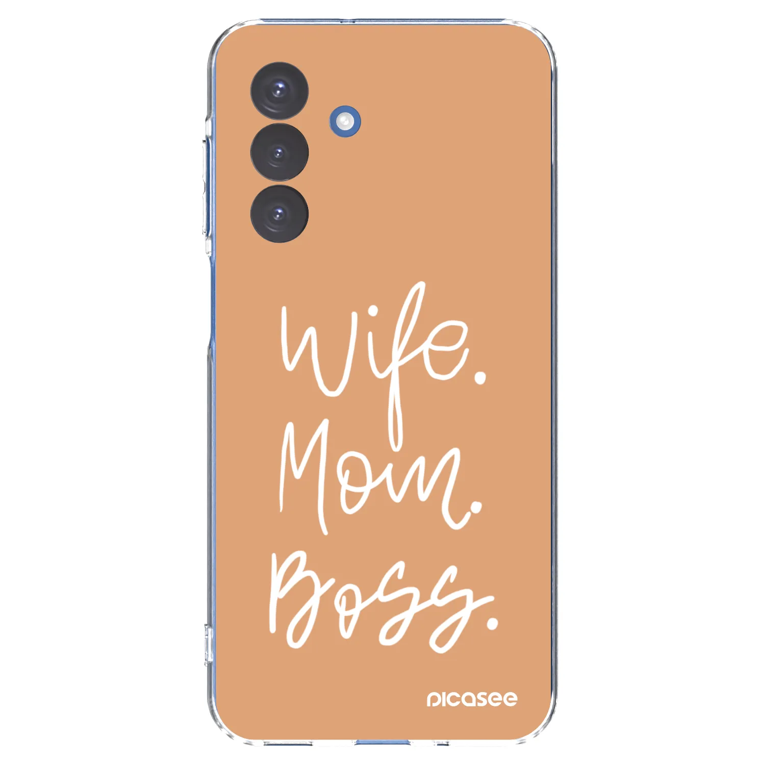 Picasee silikónový prehľadný obal pre Samsung Galaxy A17 5G - Boss Mama