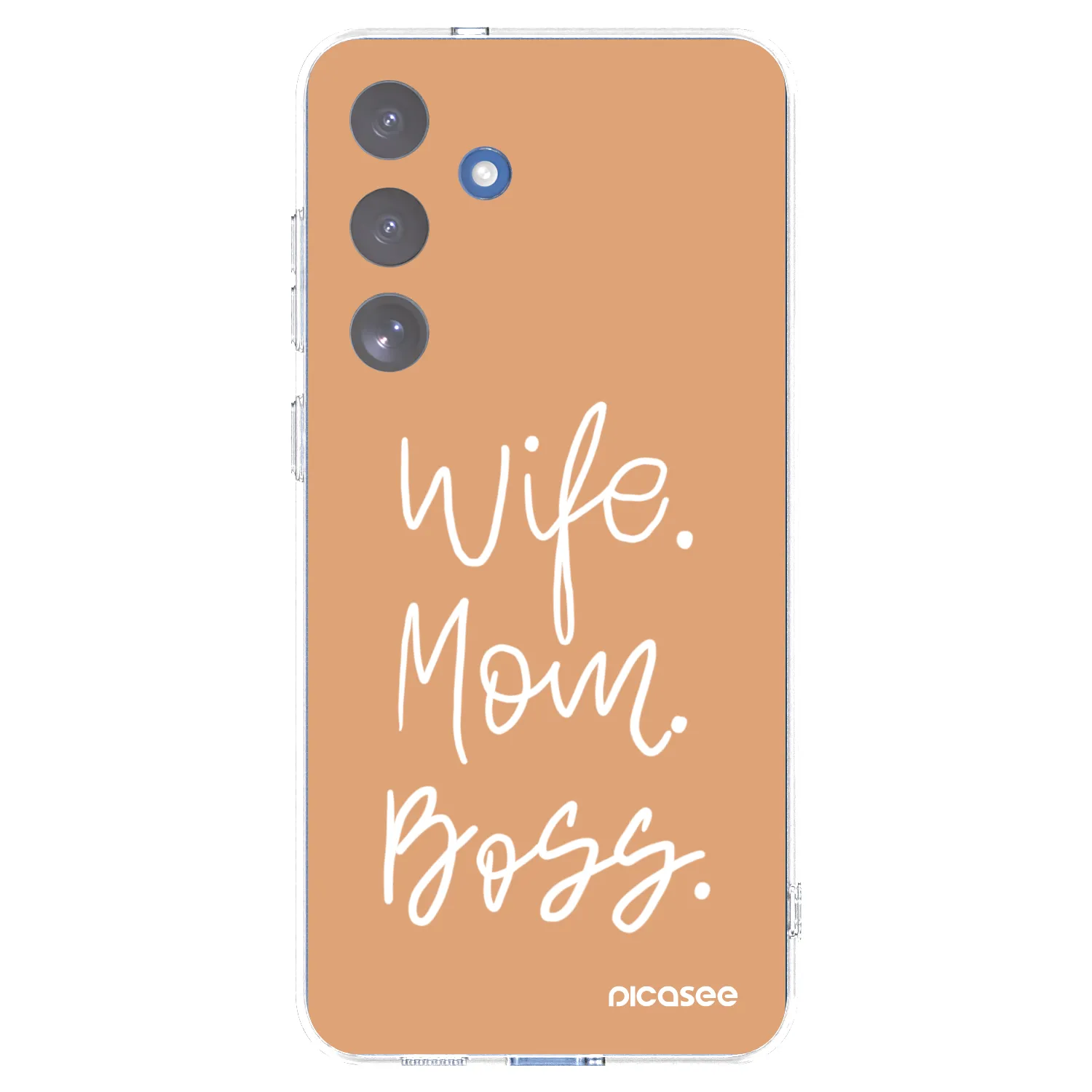 Picasee silikónový prehľadný obal pre Samsung Galaxy S25 FE 5G - Boss Mama