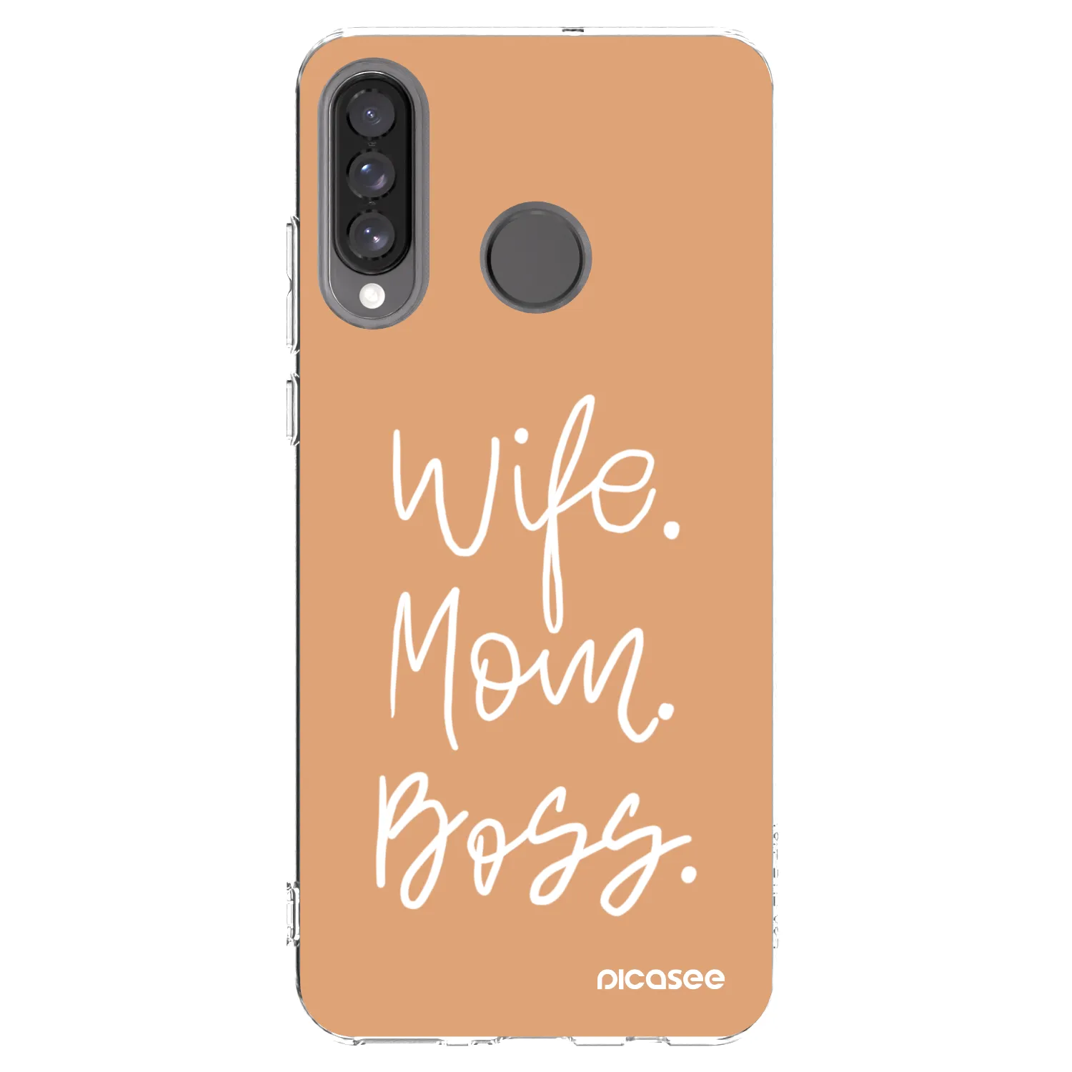 Picasee silikónový prehľadný obal pre Huawei P30 Lite - Boss Mama