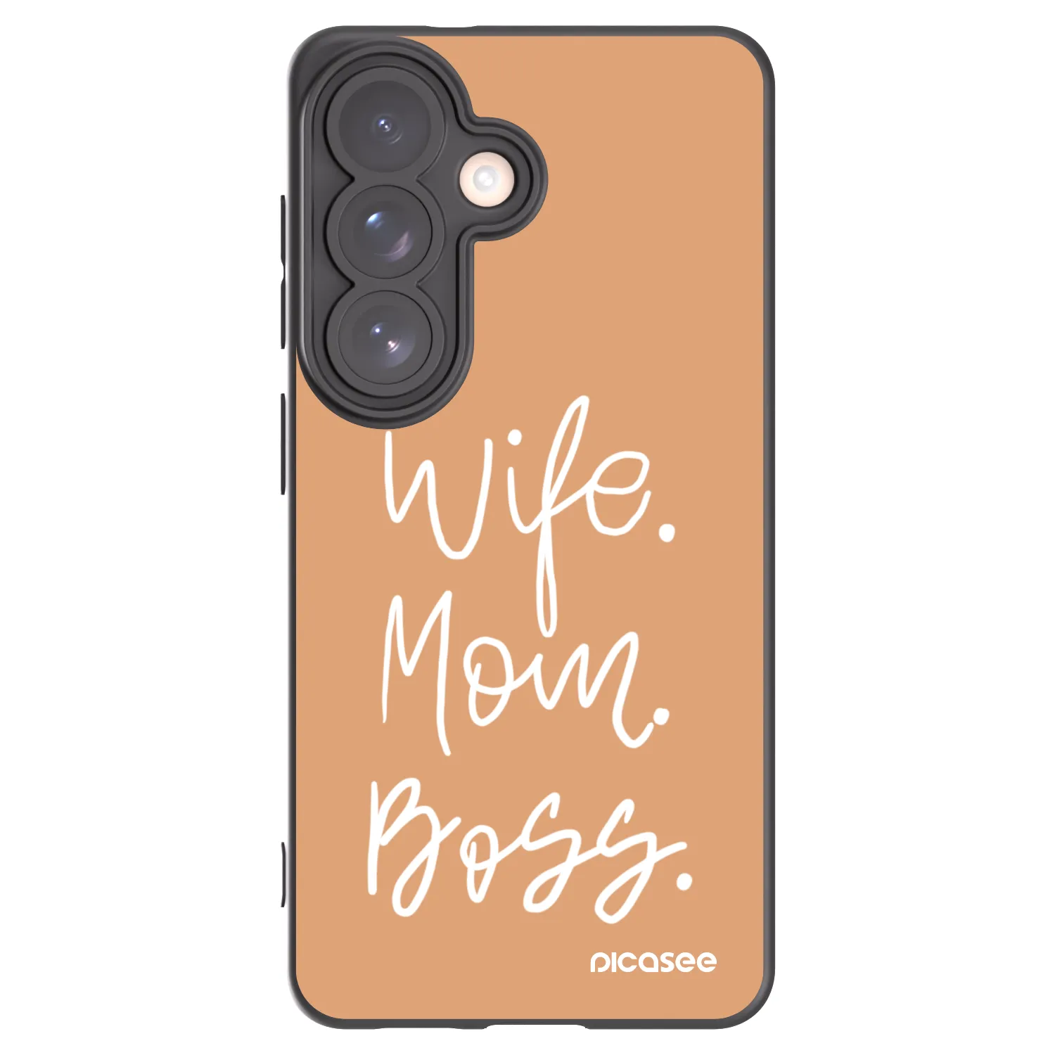 Picasee silikónový čierny obal pre Samsung Galaxy S26 - Boss Mama