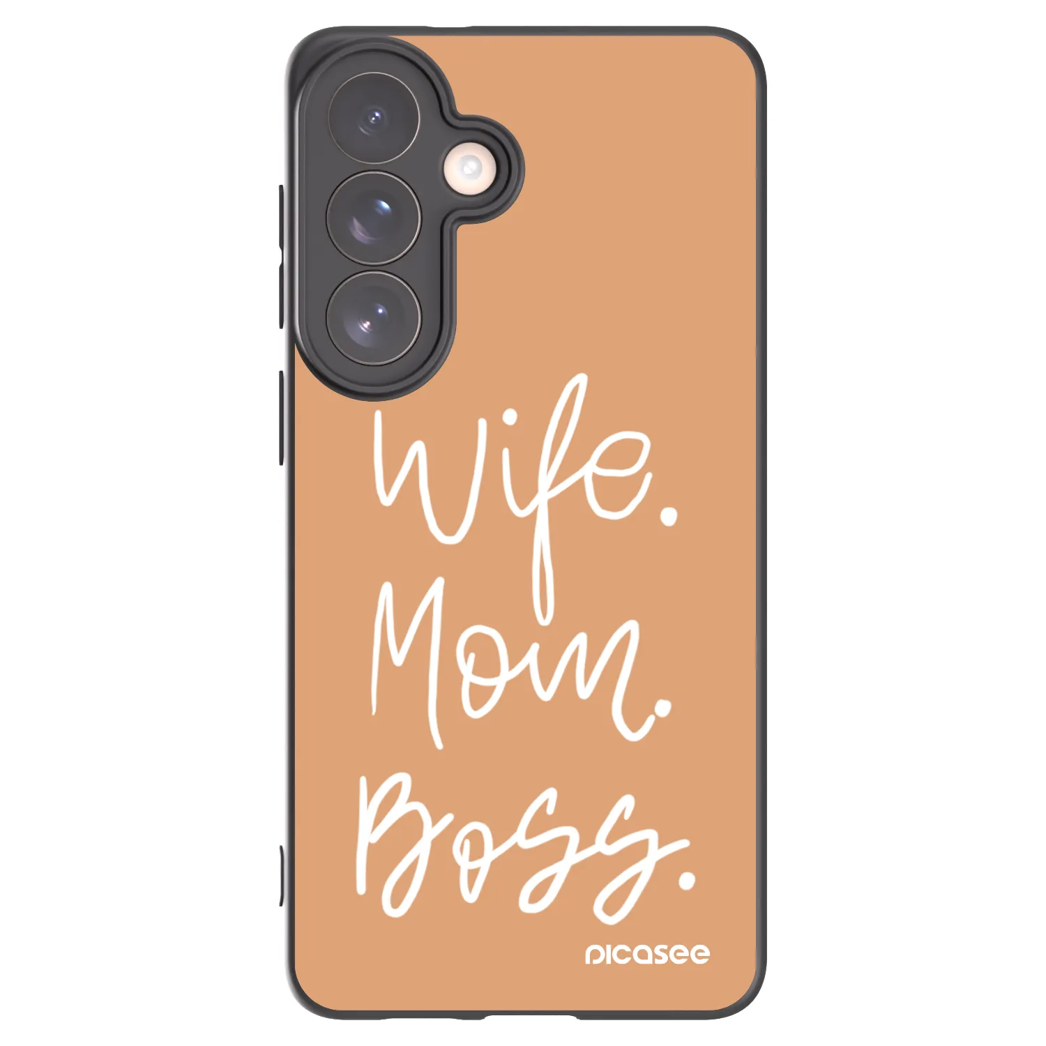Picasee silikónový čierny obal pre Samsung Galaxy S26+ - Boss Mama