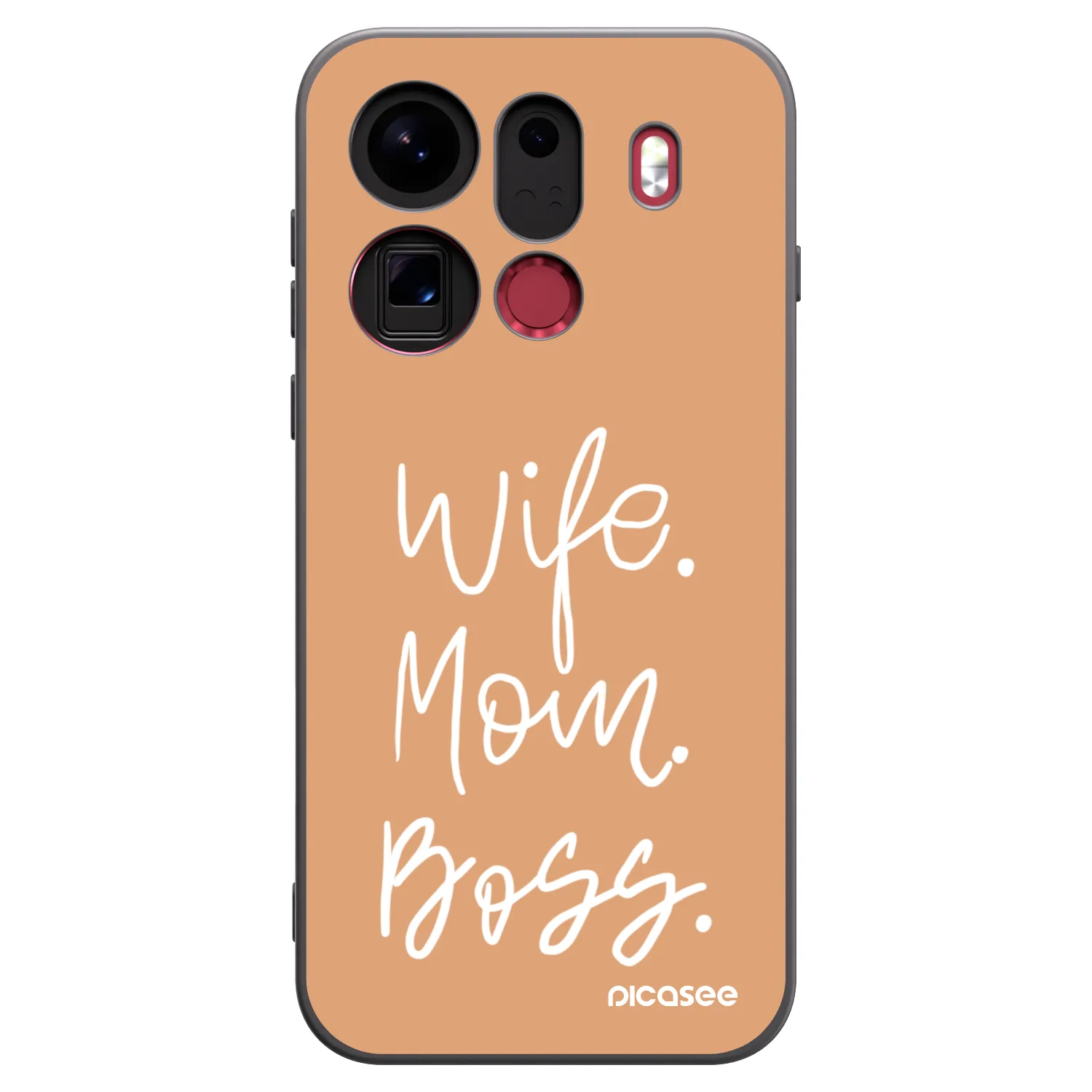 Picasee silikónový čierny obal pre OPPO Find X9 Pro - Boss Mama