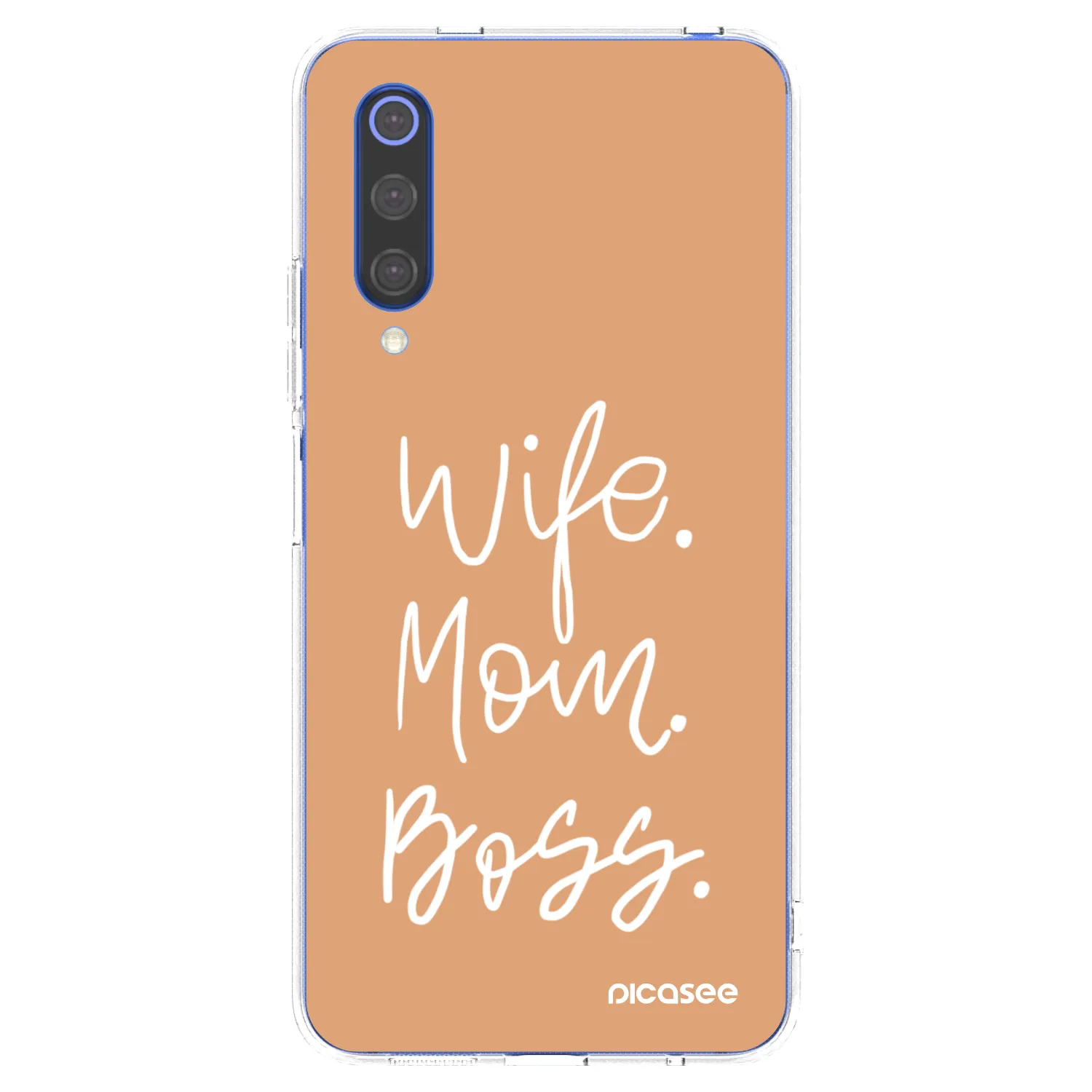 Picasee silikónový prehľadný obal pre Xiaomi Mi 9 SE - Boss Mama