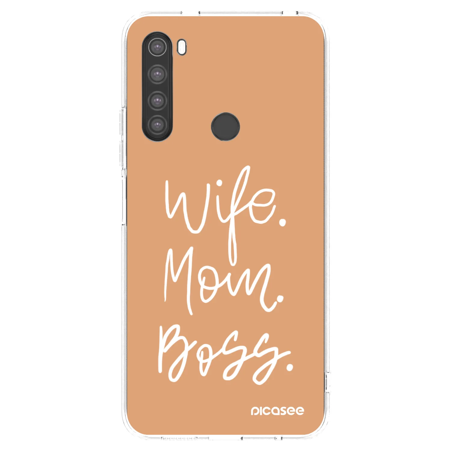 Picasee silikónový prehľadný obal pre Xiaomi Redmi Note 8 - Boss Mama