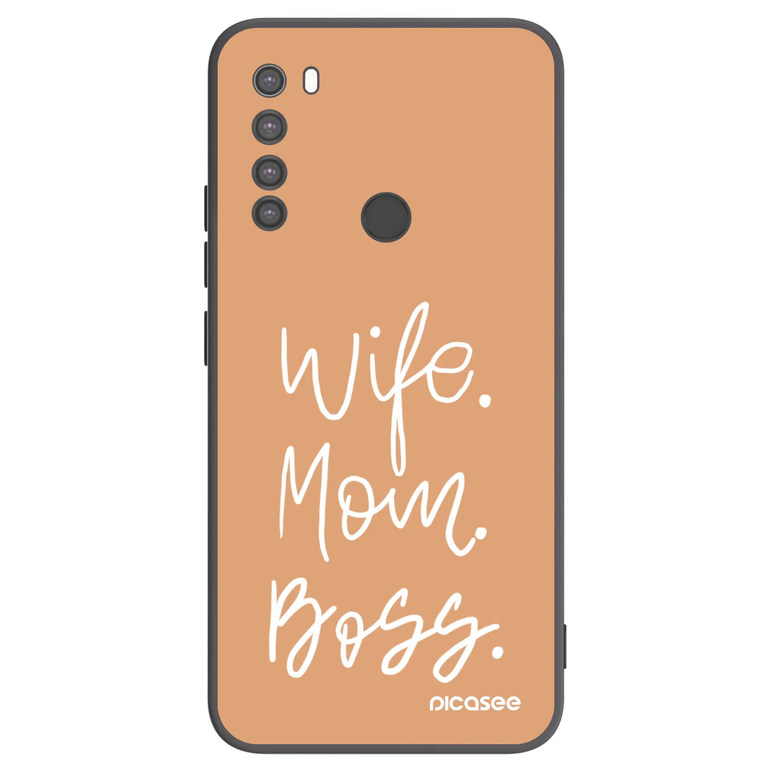 Picasee silikónový čierny obal pre Xiaomi Redmi Note 8 - Boss Mama