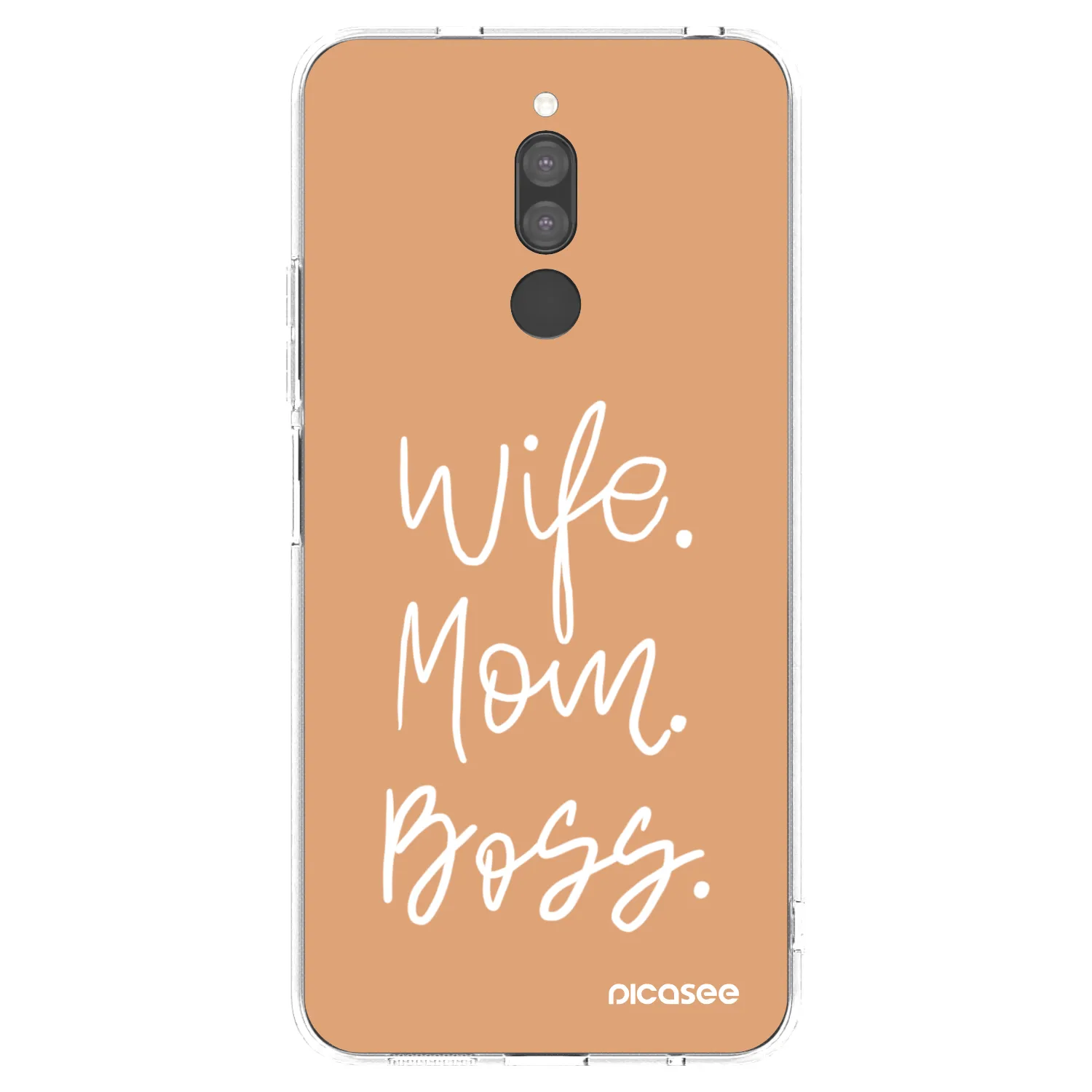 Silikónový prehľadný obal pre Xiaomi Redmi 8 - Boss Mama