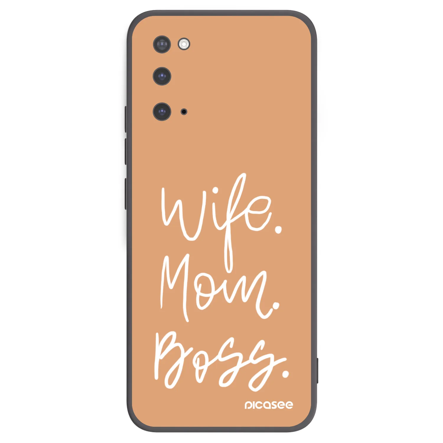 Picasee silikónový čierny obal pre Samsung Galaxy S20 G980F - Boss Mama