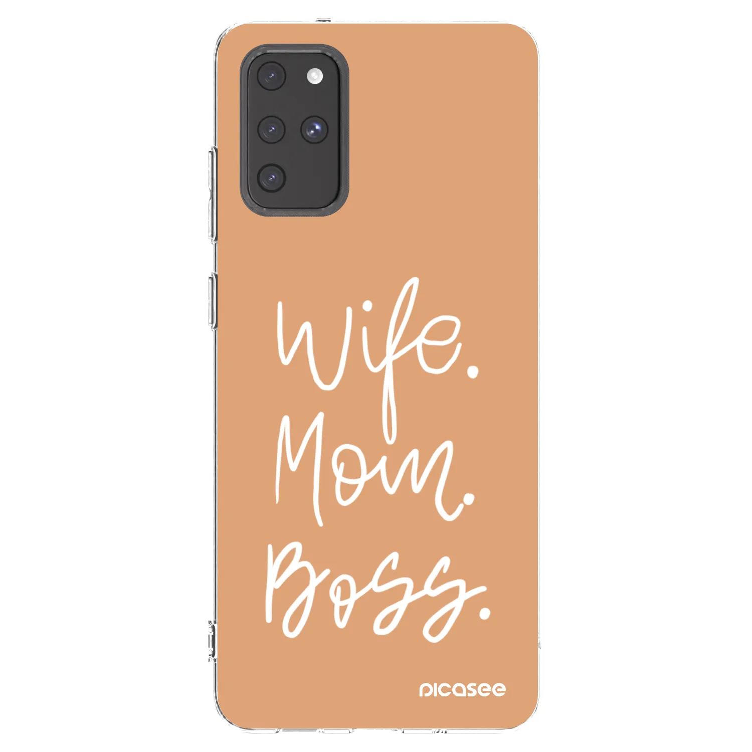 Picasee silikónový prehľadný obal pre Samsung Galaxy S20+ G985F - Boss Mama