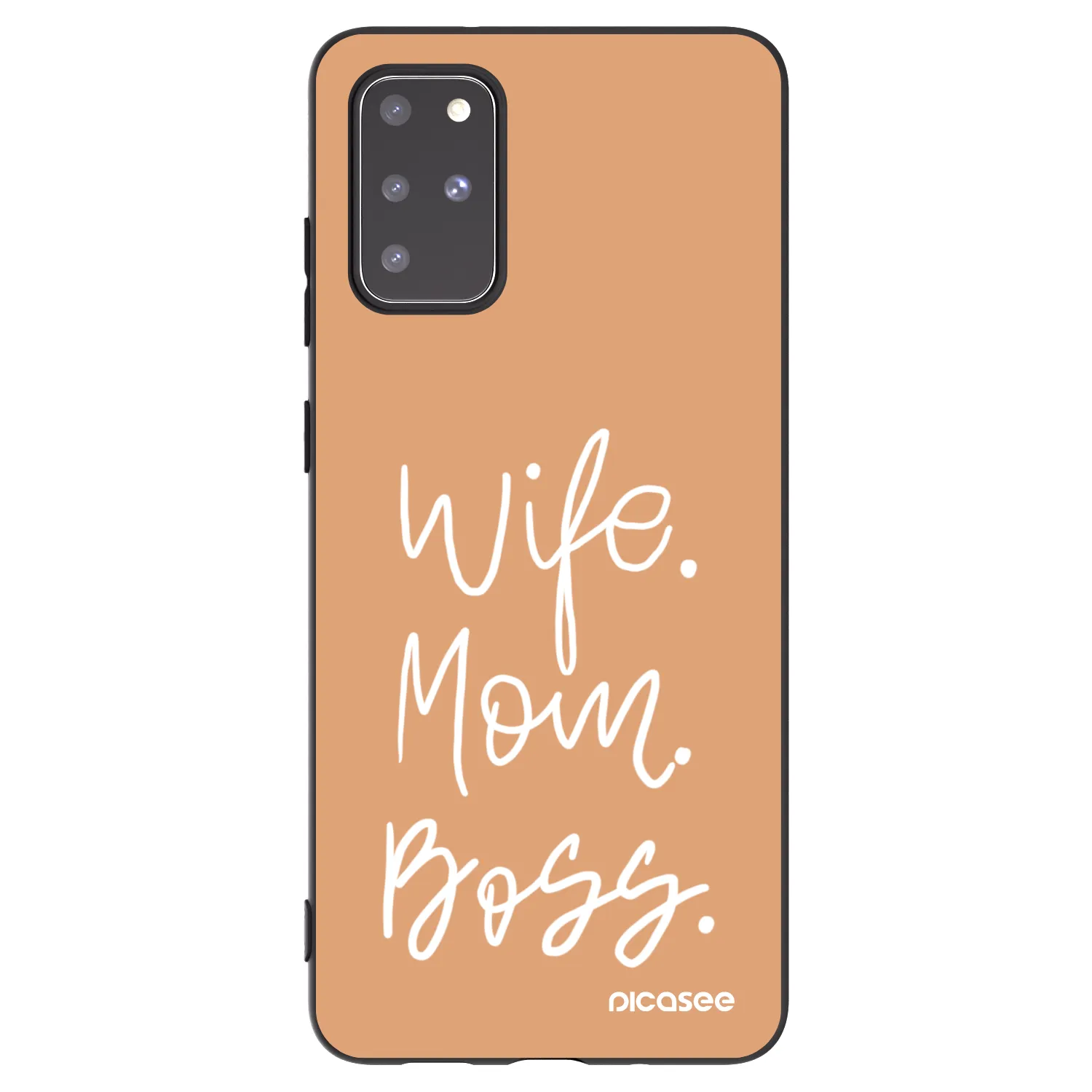 Picasee silikónový čierny obal pre Samsung Galaxy S20+ G985F - Boss Mama