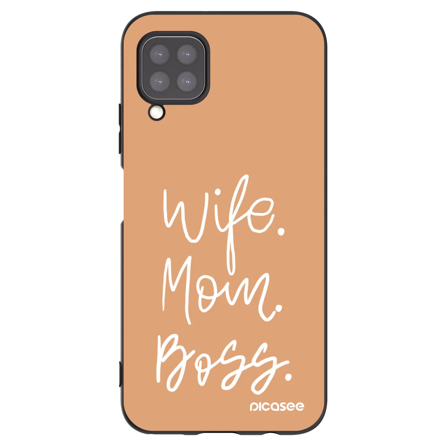 Picasee silikónový čierny obal pre Huawei P40 Lite - Boss Mama