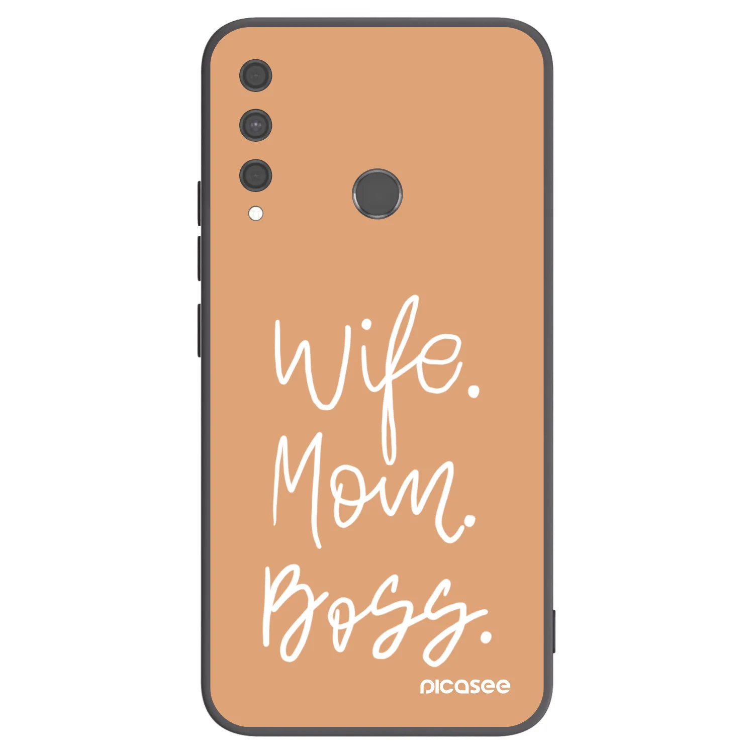 Picasee silikónový čierny obal pre Huawei P40 Lite E - Boss Mama