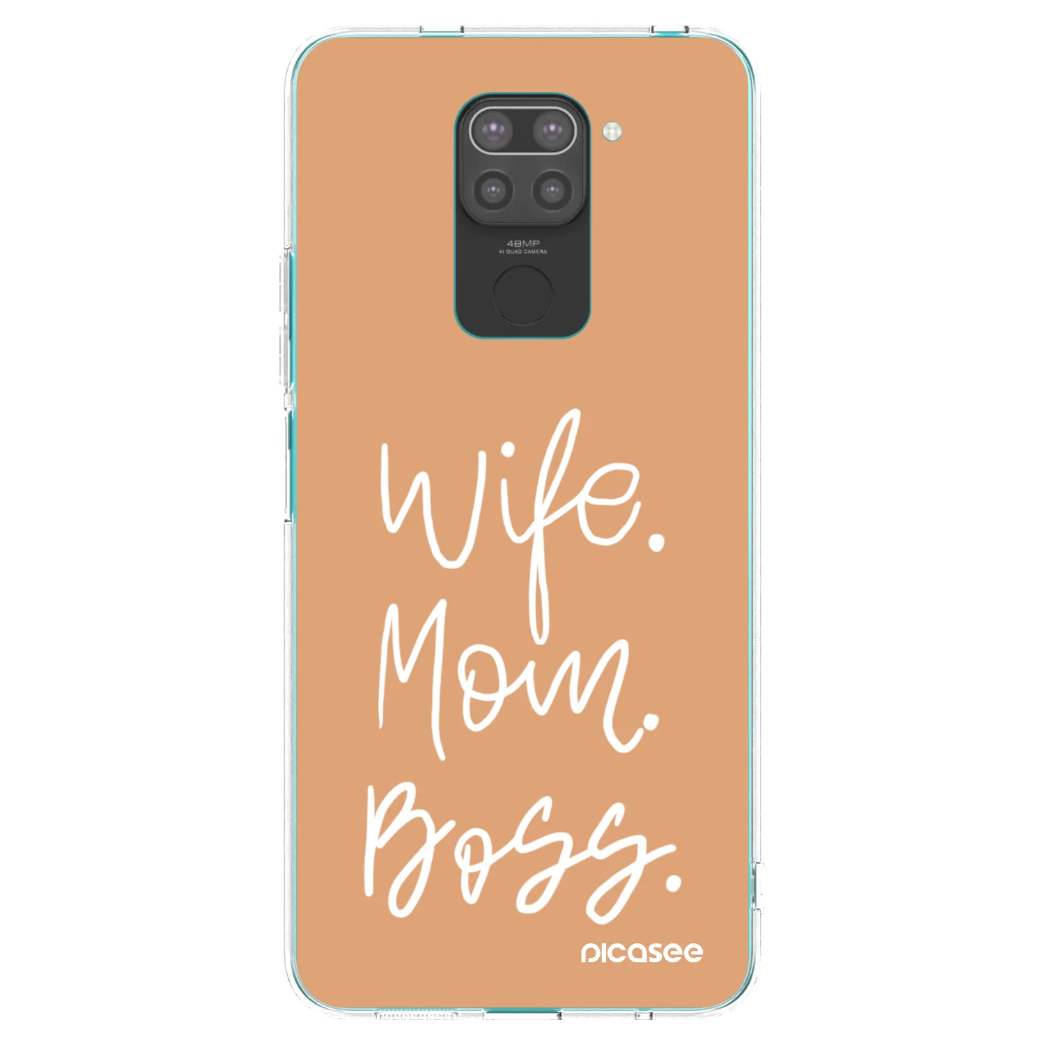 Picasee silikónový čierny obal pre Xiaomi Redmi Note 9 - Boss Mama