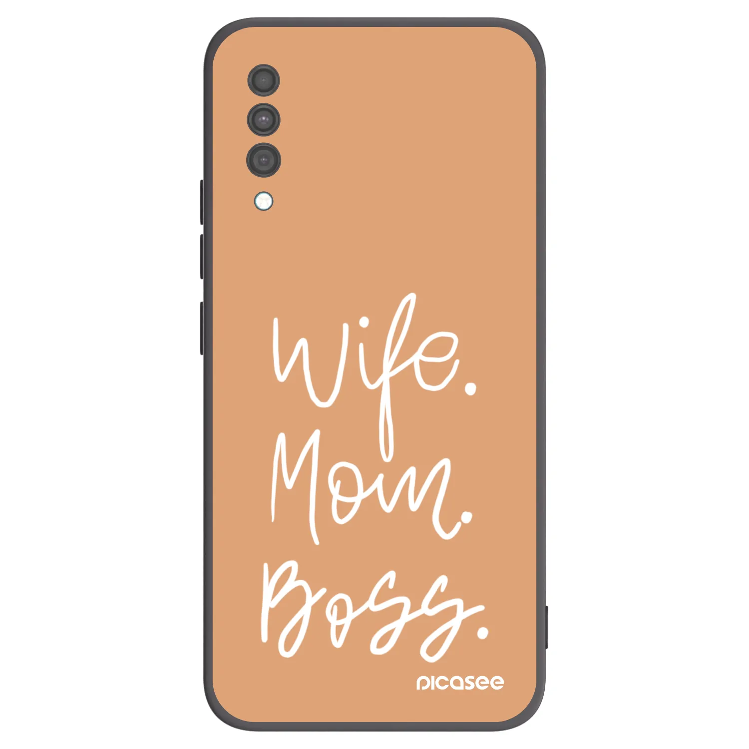 Picasee silikónový čierny obal pre Samsung Galaxy A30s A307F - Boss Mama