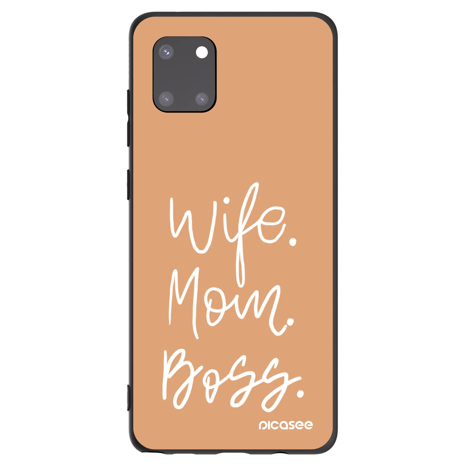 Picasee silikónový čierny obal pre Samsung Galaxy Note 10 Lite N770F - Boss Mama