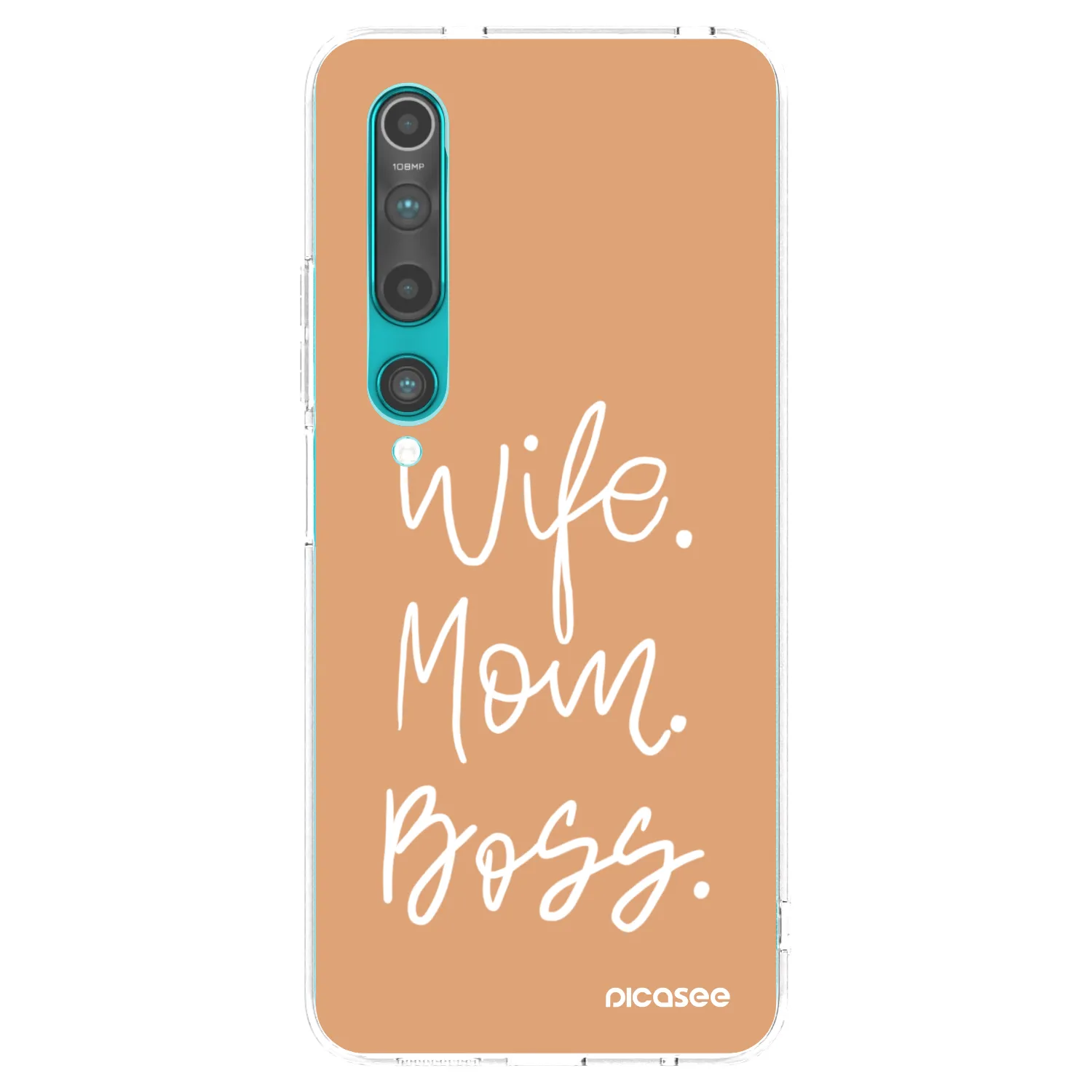 Picasee silikónový prehľadný obal pre Xiaomi Mi 10 - Boss Mama