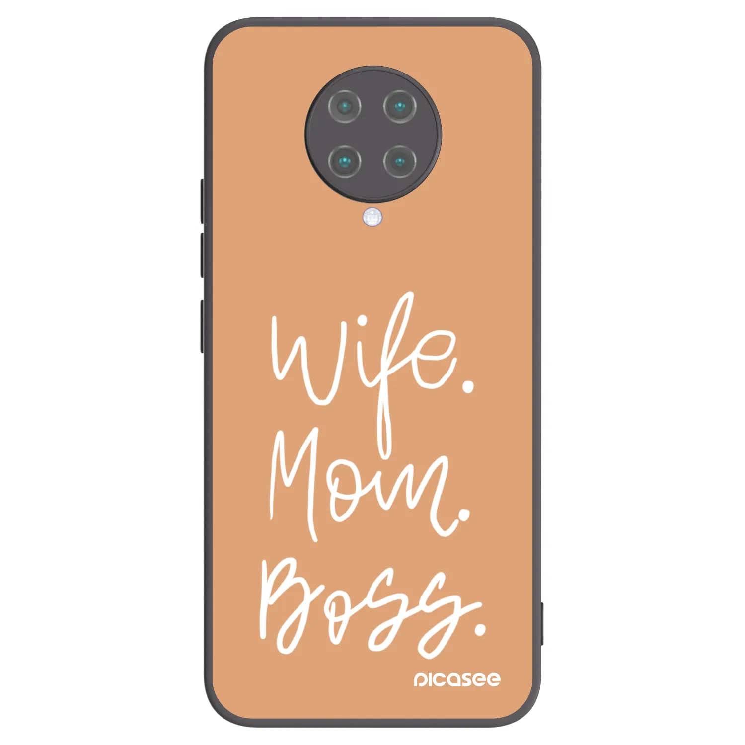 Picasee silikónový čierny obal pre Xiaomi Poco F2 Pro - Boss Mama