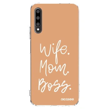 Picasee silikónový prehľadný obal pre Honor 9X Pro - Boss Mama