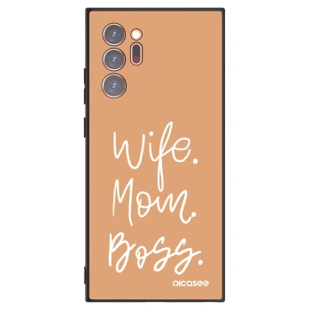 Picasee silikónový čierny obal pre Samsung Galaxy Note 20 Ultra - Boss Mama
