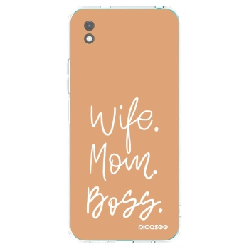 Picasee silikónový čierny obal pre Xiaomi Redmi 9A - Boss Mama