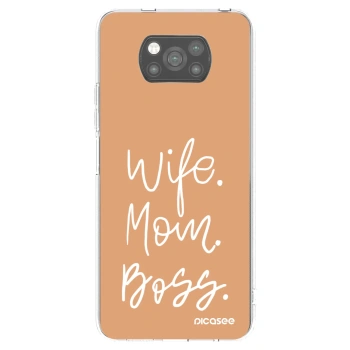 Picasee silikónový čierny obal pre Xiaomi Poco X3 - Boss Mama