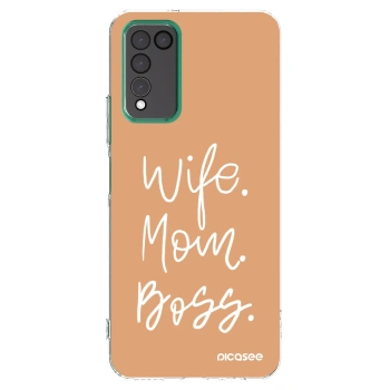 Picasee silikónový prehľadný obal pre Honor 10X Lite - Boss Mama