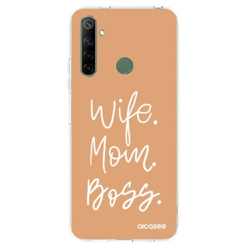 Picasee silikónový prehľadný obal pre Realme 6i - Boss Mama