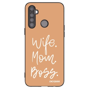 Picasee silikónový čierny obal pre Realme 5 - Boss Mama