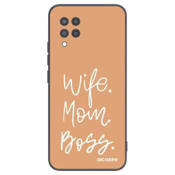 Picasee silikónový čierny obal pre Samsung Galaxy A42 A426B - Boss Mama