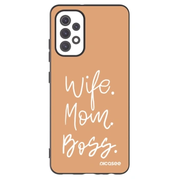 Picasee silikónový čierny obal pre Samsung Galaxy A32 5G A326B - Boss Mama