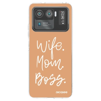 Picasee silikónový prehľadný obal pre Xiaomi Mi 11 Ultra - Boss Mama