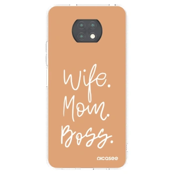 Picasee silikónový prehľadný obal pre Xiaomi Redmi Note 9T - Boss Mama