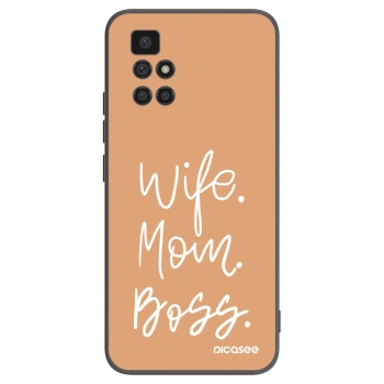 Picasee silikónový čierny obal pre Xiaomi Redmi 10 - Boss Mama