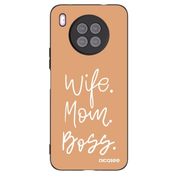 Picasee silikónový čierny obal pre Huawei Nova 8i - Boss Mama