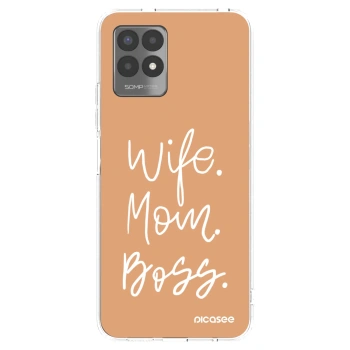 Picasee silikónový prehľadný obal pre Realme 8i - Boss Mama