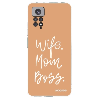 Picasee silikónový prehľadný obal pre Xiaomi Redmi Note 11 - Boss Mama