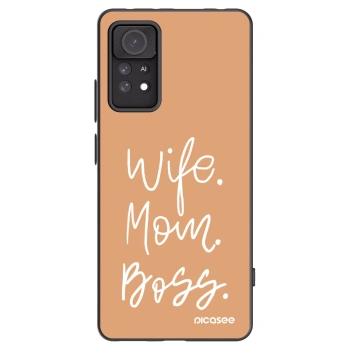 Picasee silikónový čierny obal pre Xiaomi Redmi Note 11 Pro 5G - Boss Mama