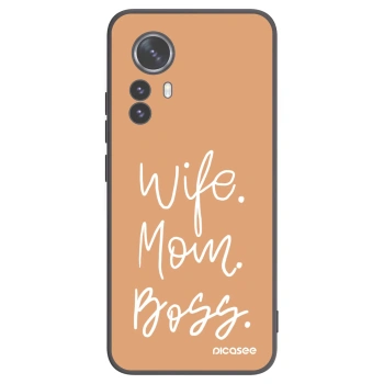 Picasee silikónový čierny obal pre Xiaomi 12 Pro - Boss Mama