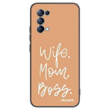 Picasee silikónový čierny obal pre OPPO Reno 5 5G - Boss Mama
