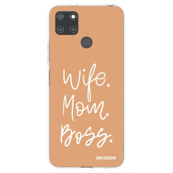 Picasee silikónový prehľadný obal pre Realme C21Y - Boss Mama