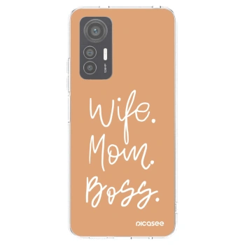 Picasee silikónový prehľadný obal pre Xiaomi 12 Lite - Boss Mama